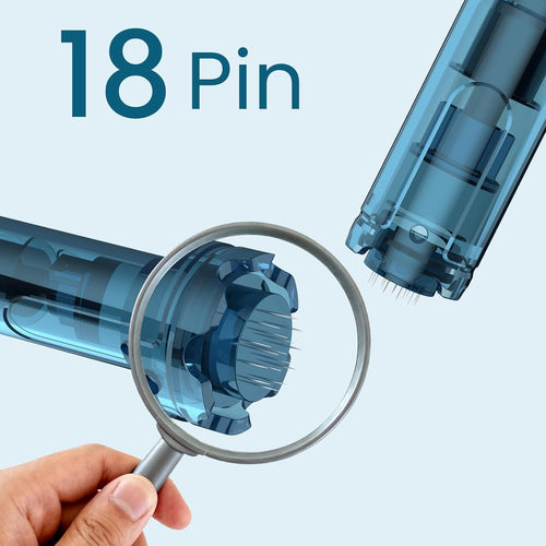 18Pin Microneedling pen Cartridges for Dr Pen M8S/A11/A8S/A9 at Home Use,0.25mm