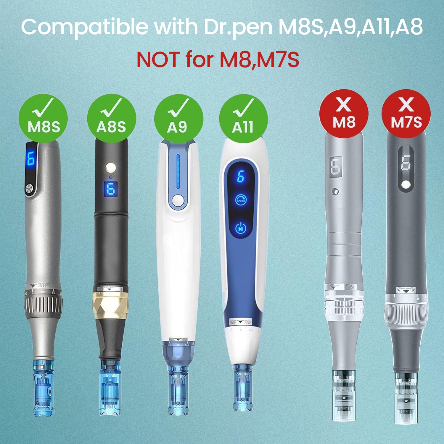 Replacement Cartridges for Dr Pen M8S, A11, A8S, Easy to Use 36 Pins*10